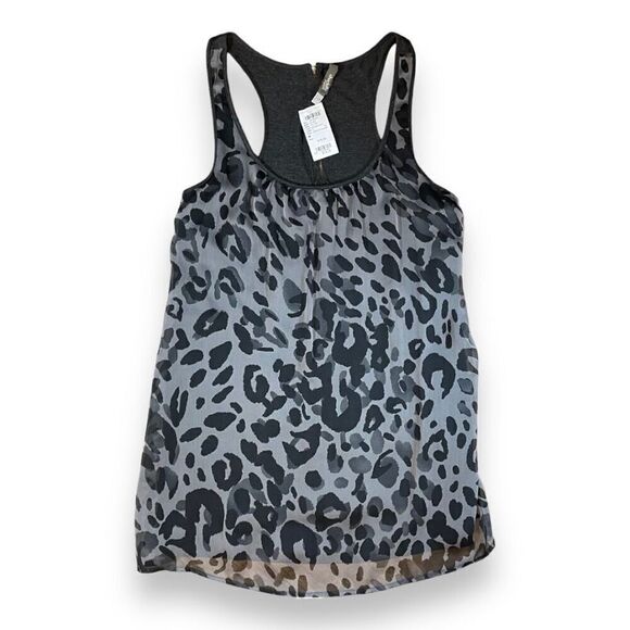 NWT Charlotte Russe Leopard- Print Tunic Sz M - Picture 2 of 8